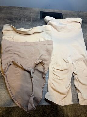 SKIMS SHAPEWEAR LOT Seamless Nude Shapewear Shorts Set xl and large
